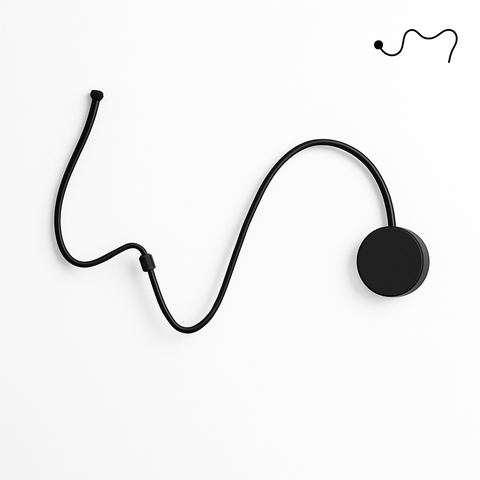 Sculptural Flexible LED Wall Light for Artistic Interior Illumination