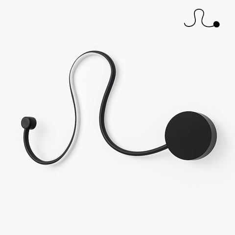 Sculptural Flexible LED Wall Light for Artistic Interior Illumination