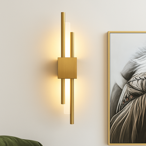 Linear LED Wall Sconce for Vanity and Hallway Accent Lighting for Home