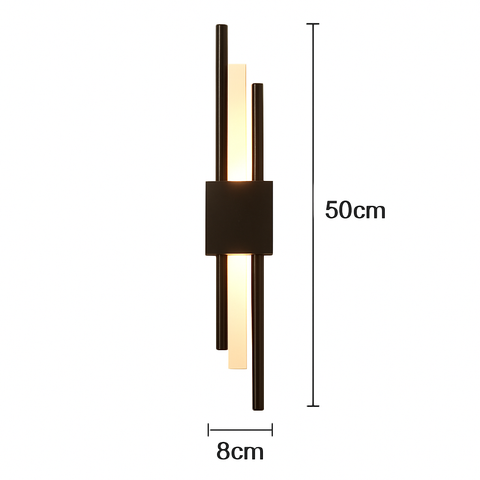 Linear LED Wall Sconce for Vanity and Hallway Accent Lighting for Home