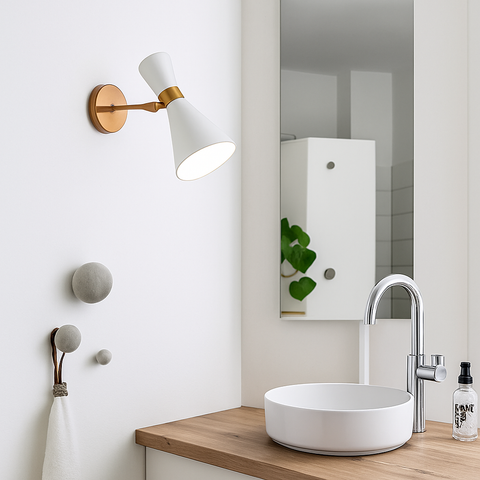 Triangular Shade Wall Sconce for Bedside and Hallway Lighting for Home