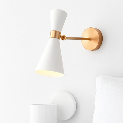 Triangular Shade Wall Sconce for Bedside and Hallway Lighting for Home