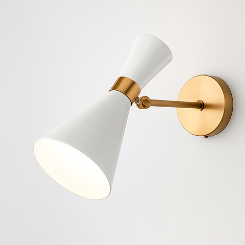 Triangular Shade Wall Sconce for Bedside and Hallway Lighting for Home