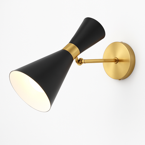 Triangular Shade Wall Sconce for Bedside and Hallway Lighting for Home