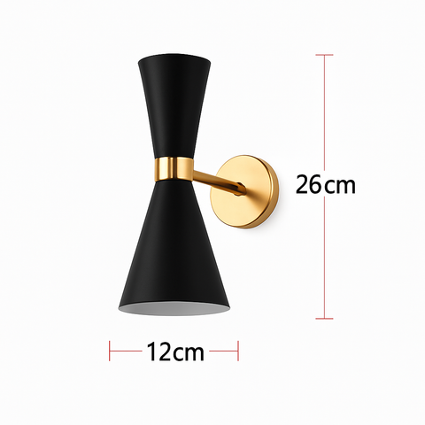 Triangular Shade Wall Sconce for Bedside and Hallway Lighting for Home