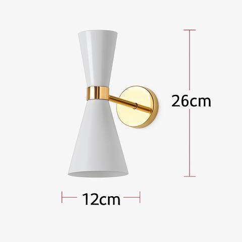 Triangular Shade Wall Sconce for Bedside and Hallway Lighting for Home