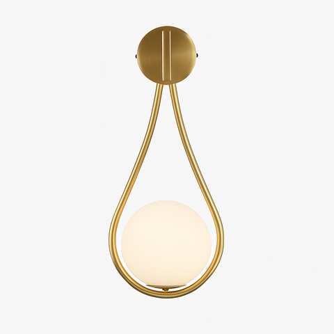 Frosted Glass Globe Wall Sconce for Soft Decorative Room Lighting