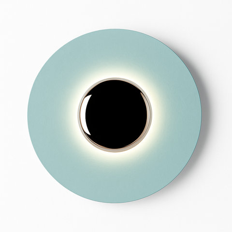 Round Disc LED Wall Sconce for Hallway and Bedroom Accent Lighting