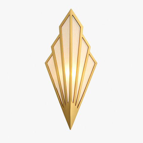 Triangular LED Wall Sconce for Bedroom and Hallway Accent Lighting