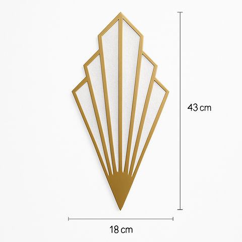 Triangular LED Wall Sconce for Bedroom and Hallway Accent Lighting