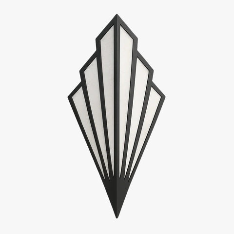 Triangular LED Wall Sconce for Bedroom and Hallway Accent Lighting