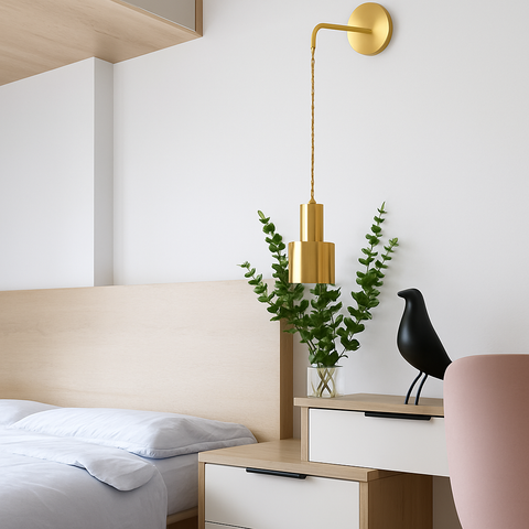 Hanging Wall Sconce for Bedside and Reading Accent Lighting for Home