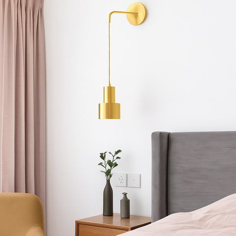 Hanging Wall Sconce for Bedside and Reading Accent Lighting for Home