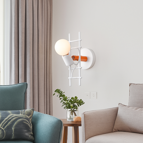 Climbing Figure Wall Sconce for Playful Bedroom Accent Lighting