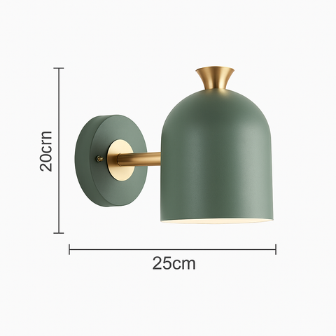 Adjustable Dome Wall Sconce for Bedside and Interior Accent Lighting