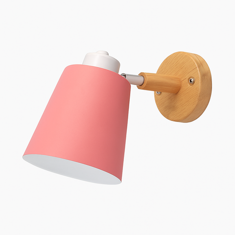 Adjustable Wall Sconce with Metal Shade for Bedside Task Lighting
