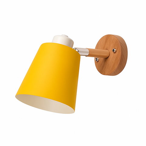 Adjustable Wall Sconce with Metal Shade for Bedside Task Lighting