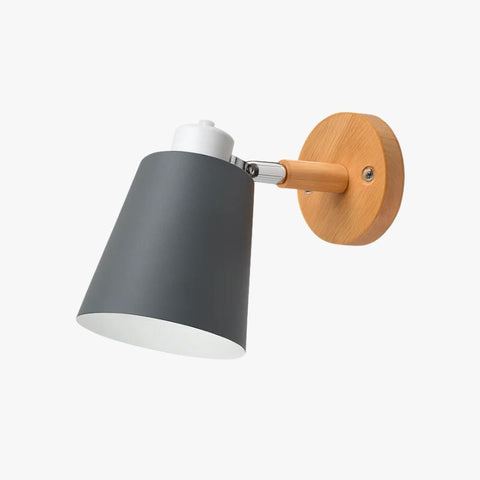 Adjustable Wall Sconce with Metal Shade for Bedside Task Lighting