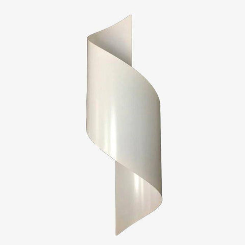 Curved LED Wall Sconce with Sculptural Spiral Form for Interiors