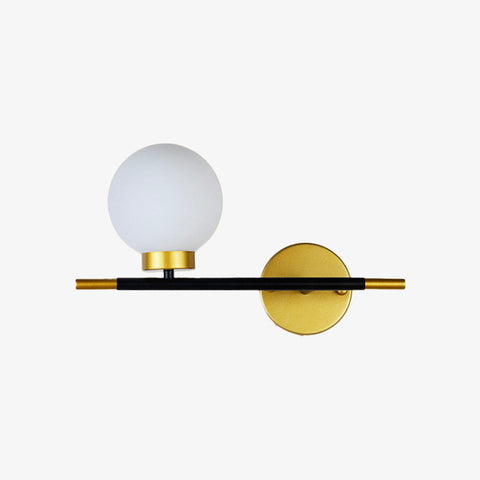 Linear Glass Globe Wall Light for Modern Living and Bedroom Decor