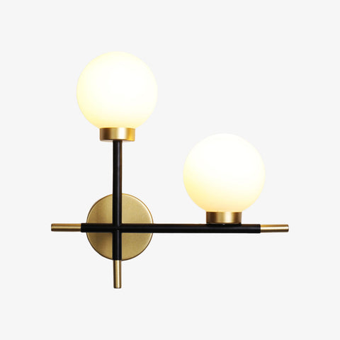 Linear Glass Globe Wall Light for Modern Living and Bedroom Decor