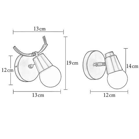 Wood Deer Wall Sconce for Bedroom and Nursery Accent Lighting for Home