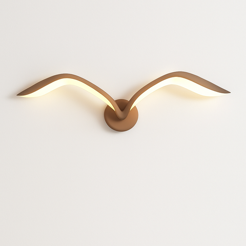 Seagull-Shaped Acrylic LED Wall Light with Curved Profile for Homes