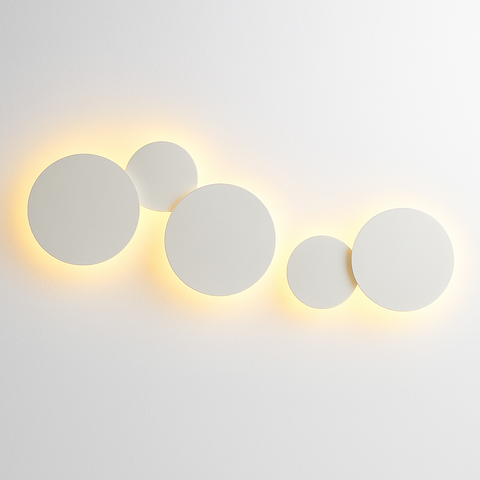 Round Eclipse LED Wall Light for Bedroom and Hallway Ambience for Home