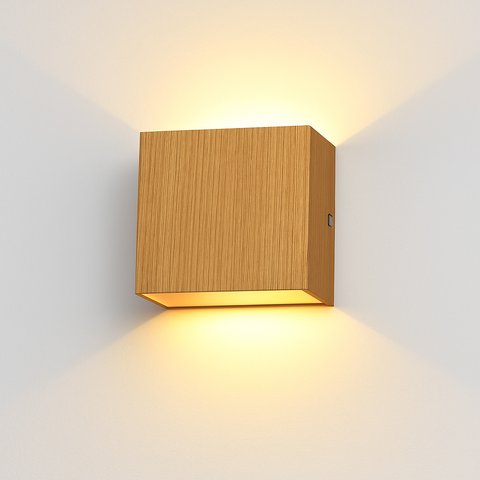 Minimalist Aluminum LED Wall Sconce with Up-Down Light for Interiors