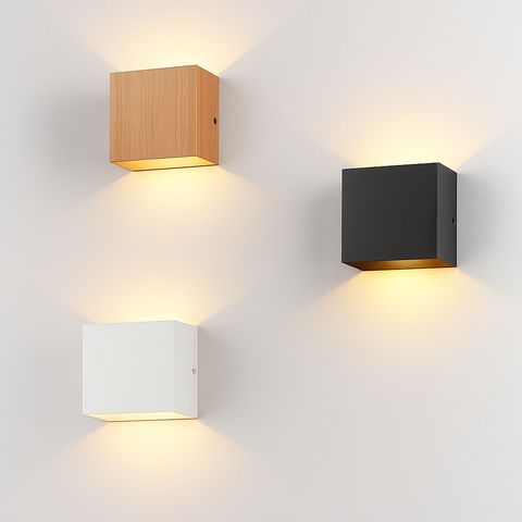 Minimalist Aluminum LED Wall Sconce with Up-Down Light for Interiors