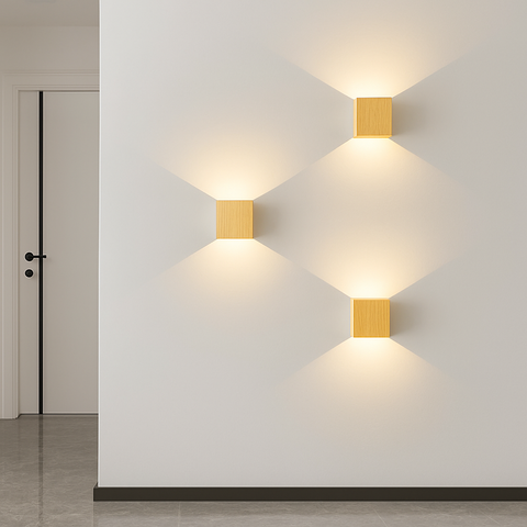 Minimalist Aluminum LED Wall Sconce with Up-Down Light for Interiors