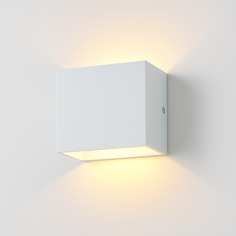 Minimalist Aluminum LED Wall Sconce with Up-Down Light for Interiors