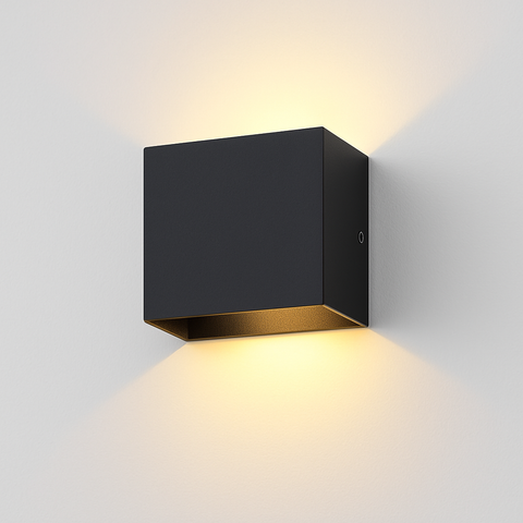 Minimalist Aluminum LED Wall Sconce with Up-Down Light for Interiors