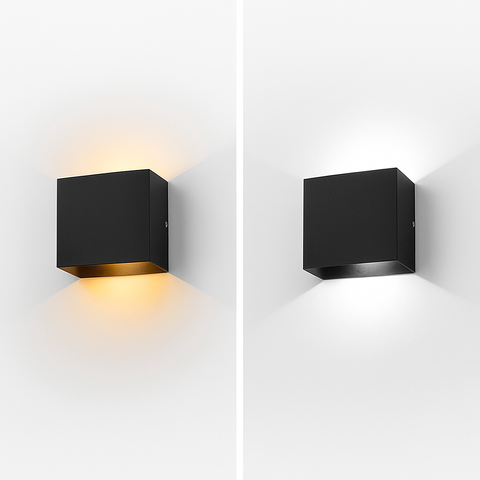 Minimalist Aluminum LED Wall Sconce with Up-Down Light for Interiors