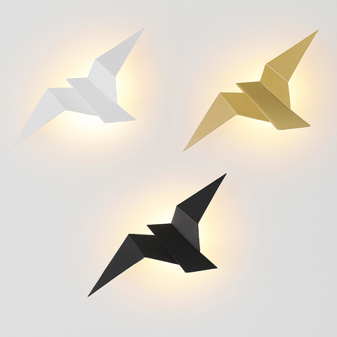 Origami Bird LED Wall Lamp
