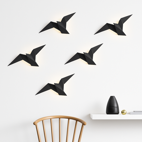 Origami Bird LED Wall Lamp