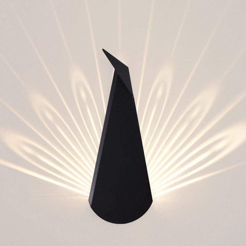 Modern Sculptural LED Wall Lamp with Aluminium Body and Warm 3000K Lighting