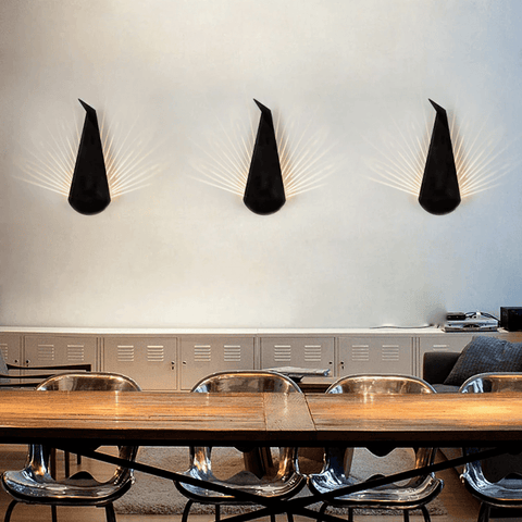 Modern Sculptural LED Wall Lamp with Aluminium Body and Warm 3000K Lighting