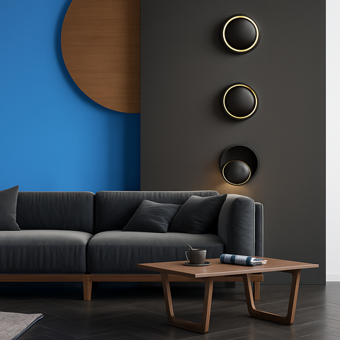 Adjustable Round LED Wall Light for Reading and Accent Lighting