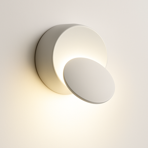 Adjustable Round LED Wall Light for Reading and Accent Lighting