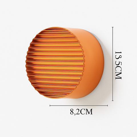 Round Glass LED Wall Light for Hallway and Bedroom Accent Lighting