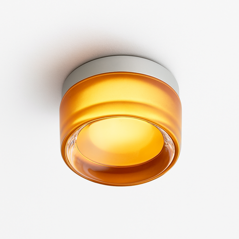 Round Glass LED Wall Light for Hallway and Bedroom Accent Lighting