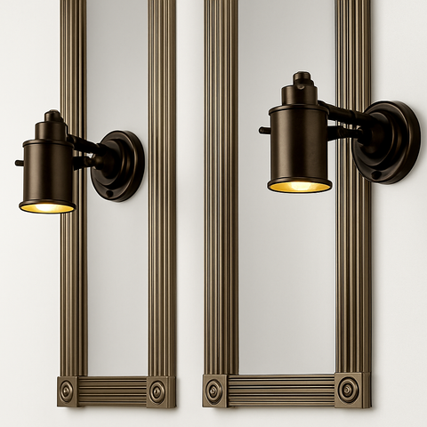 Adjustable Metal Wall Spotlight for Industrial Interior Accent Lighting