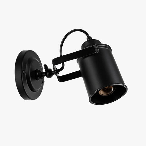Adjustable Metal Wall Spotlight for Industrial Interior Accent Lighting