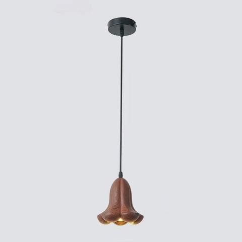 Petal-Shaped Resin Pendant Light for Bedroom and Dining Area Lighting