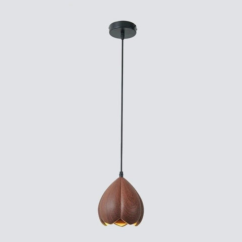 Petal-Shaped Resin Pendant Light for Bedroom and Dining Area Lighting