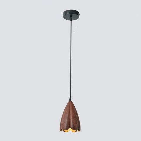 Petal-Shaped Resin Pendant Light for Bedroom and Dining Area Lighting