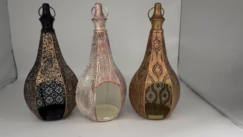 Moroccan Metal Lantern Table Lamp
