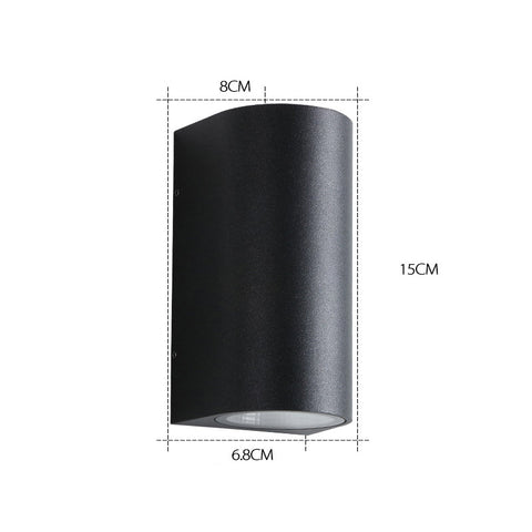 Up and Down Outdoor Wall Light with Sensor for Garden and Hallway