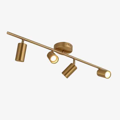 Adjustable Multi-Spot Ceiling Bar for Directional Interior Lighting